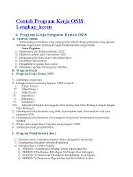 Seperti apa struktur organisasi intra sekolah (osis) untuk tingkat sekolah menengah pertama dan tingkat akhir? Contoh Program Kerja Osis Lengkap Pdf