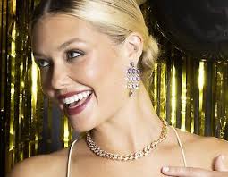 Park Lane "FRENCH LILAC" Necklace w/ Lavender Crystals Reversable! Reg. $144