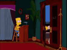 Simpsons Walk In Walk Out Gif Gifs Tenor