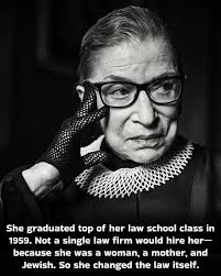 For 27 years, Ruth Bader Ginsburg brought her brilliant legal mind and her  incorruptible honesty to the bench of the United States Supreme Court. She  was a tough-minded fighter for women's rights,