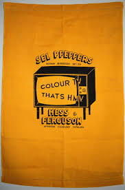 Colour Tv That S Hmv Tea Towel Vintage Memorabilia Sel Pfeffers Hess Ferguson Betta Electrical New Old Stock Mint Towel Collection Tea Towels Towel