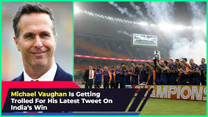 After being blocked on twitter, vaughan used instagram to send the post quickly garnered a lot of attention online and indians loved the meme. India Vs England Michael Vaughan Is Getting Trolled For His Latest Tweet On India S Win Youtube