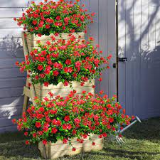 You want to create the illusion of reality! Buy Grunyia 10 Bundles Artificial Fake Flowers Faux Outdoor Plastic Plants Uv Resistant Shrubs Outside Indoor Decorations Red Eucalyptus Online In Turkey B087ghnt5y