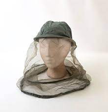 Vintage Army Mosquito Net Hat Etsy Vintage Wear Hats Beaded Wedge Sandals