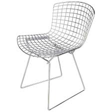 The entire 1952 wire collection is an. One Vintage Midcentury Restored Knoll Bertoia Side Chair For Sale At 1stdibs