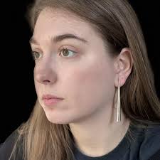 Robert Lee Morris Sterling Silver Tusk Earrings For Sale at 1stDibs