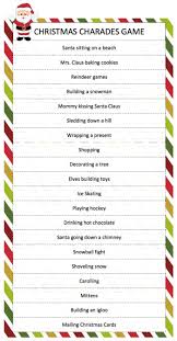 Christmas Charades Game Moms Munchkins Christmas Charades Christmas Charades Game Christmas Party Games