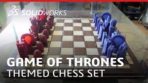 Game Of Thrones Themed Chess Set Solidworks Youtube Complete set of toppers cake and cupcakes game of thrones.