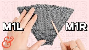 Looking for great deals on top products? How To M1r Make One Right And M1l Make One Left Knitting Increase Youtube