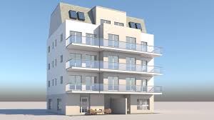 High Detailed 3d Model Of A Realistic Apartment Building Suitable For Visualizations Advertising Renders And Other In 2020 Apartment Building House Design Apartment
