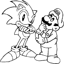 Dessin Sonic Et Mario A Colorier Coloriage Sonic Coloriage Mario Dessin Sonic
