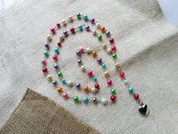 diy rosary necklace craftbits