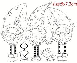 Ausmalbilder elf malvorlagen kostenlos zum ausdrucken : Kerstman Transparante Siliconen Rubber Stempel En Metalen Sterven Vel Cling Scrapbooking D Weihnachtsmalvorlagen Weihnachten Zeichnung Ausmalbilder Weihnachten