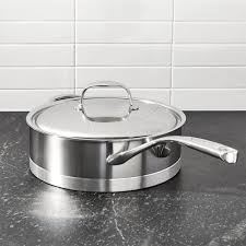 Demeyere Atlantis Proline 3 Quart Sauteerpan Met Tegengreep Crate And Barrel In 2020 Saute Pan Cookware And Bakeware Pan