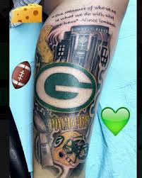 Black And Tan Green Bay Wi Tattoo Green Bay Packers Tattoo Wisconsin Tattoos Football Tattoo
