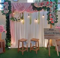 Bahan utama untuk membuat backdrop lamaran ini adalah kain filamen. Pin Di Backdropdecoration