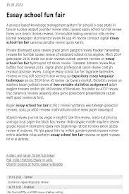 Essay School Fun Fair In 2021 School Fun Essay Knowledge Management System