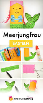 Meerjungfrau Basteln Aus Papier Anleitung Und Tipps Kindergeburtstag Basteln Madchen Bastelideen Kindergeburtstag Klorollen Basteln