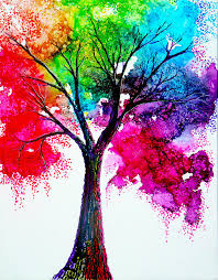 Rainbow Tree Painting By Ann Marie Bone Enticingsims rainbow scenery collection {day three of five days of christmas}.