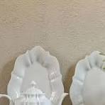 Dinner Sets White Lace Dinnerware Embossed Flower White Dinner Sets Beaded  Lace Rim Ceramic Plates