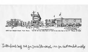 Playland Pool And Motel Sketch York County Hometown York