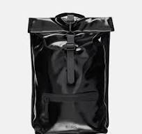 Rains roll-top rugzak metallic 15 inch night