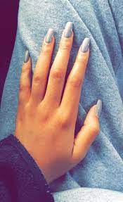 Light Gray Gel Nails Grey Gel Nails Trendy Nails Gel Nails