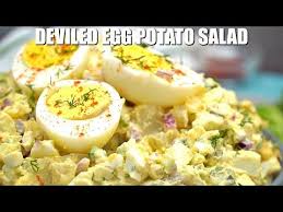 Deviled Egg Potato Salad Video Sweet And Savory Meals In 2020 Deviled Egg Potato Salad Potato Salad Potatoes