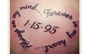Always in my heart 07.04.2014. Miscarriage Heart Shaped Wording Tattoo Always On My Mind Forever In My Heart