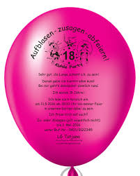 Diesen besonderen tag möchte ich gerne feiern. Einladungen Zum Geburtstag Zum 18 Mit Ballons Einladen