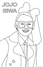 If you live on earth, there is no way you do not know the new children's star jojo siwa. Jojo Siwa With Glasses Coloring Pages Printable