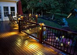 Like The Downward Shining Lights On The Posts Deck Lighting Patio Deck Designs Outdoor Deck
