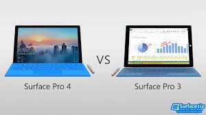 Surface Pro 4 Vs Surface Pro 3 Detailed Spec Comparison