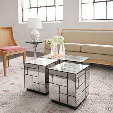 Leger Side Table Mirrored Side Tables Antique Mirror Coffee Tables Antique Mirror