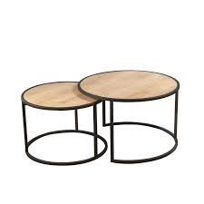 Abels 2 Piece Coffee Table Set Nesting Coffee Tables Coffee Table Setting Round Wood Coffee Table