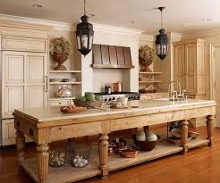 Contrasting Kitchen Islands Country Kitchen Designs Farmhouse Kitchen Design Rustic Farmhouse Kitchen