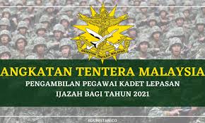 Manfaat sebagai pegawai kadet adalah berdasarkan skim perkhidmatan atm yang sedang berkuatkuasa. Pengambilan Pegawai Kadet Skim Perkhidmatan Angkatan Tentera Malaysia Bagi Lepasan Ijazah Edu Bestari