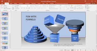 Animated Funnel Blocks Powerpoint Template