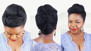 Quick natural hair updos for short hair. Easy And Elegant Natural Hair Hairstyle Updo Youtube