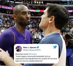 Maybe you would like to learn more about one of these? Espn No Twitter Mark Cuban Says Kobe Bryant S Iconic No 24 Will Never Be Worn Again By The Mavericks
