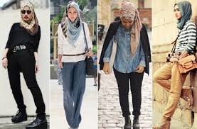 Hasil gambar untuk hijab yang cocok untuk cewek tomboy