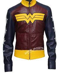 Wonder Woman Leather Jacket Leather Jackets Women Wonder Woman Costume Jackets For Women