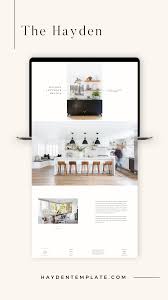 Meet The Hayden Beautiful Minimal Web Design Template For Interior Designers On Wi Interior Design Website Templates Minimal Web Design Modern Website Design