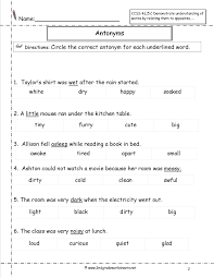 This file includes 4 worksheets that focus on synonyms and antonyms. 26 Word Relationships Antonyms And Synonyms Worksheet Worksheet Resource Plans