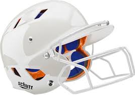 Schutt Youth Air 4 2 Batting Helmet W Mask White Helmet