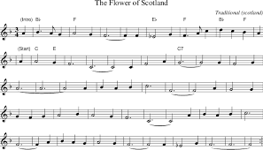 Football and rugby fans will know this as the tune played at the start of scotland's national team matches. The Flower Of Scotland On Folk Tune Finder
