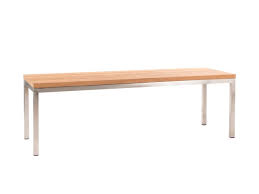 Bank küche esszimmer sitzbank holzbank ohne lehne xbeine silber 240cm unikat. Jati Kebon Como Bank 140cm Ohne Ruckenlehne Edelstahl Teak