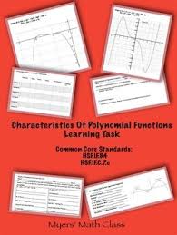 Characteristics Of Polynomial Functions Discovery Learning Task Polynomial Functions Polynomials Teaching Tips