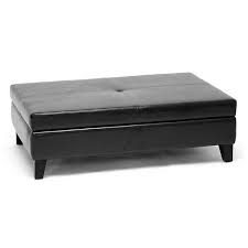 Simpli home avalon faux leather coffee table storage ottoman in brown. Baxton Studio Faux Leather Coffee Table Storage Ottoman