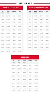 Shoe Size Chart Basicsave